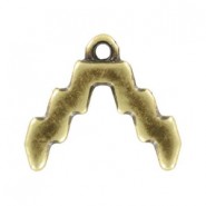 Cymbal ™ DQ metal ending Menites for SuperDuo beads - Antique bronze